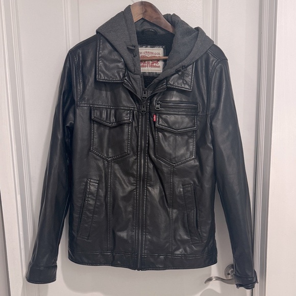 Levi's Other - Levi's Black Leather Jacket